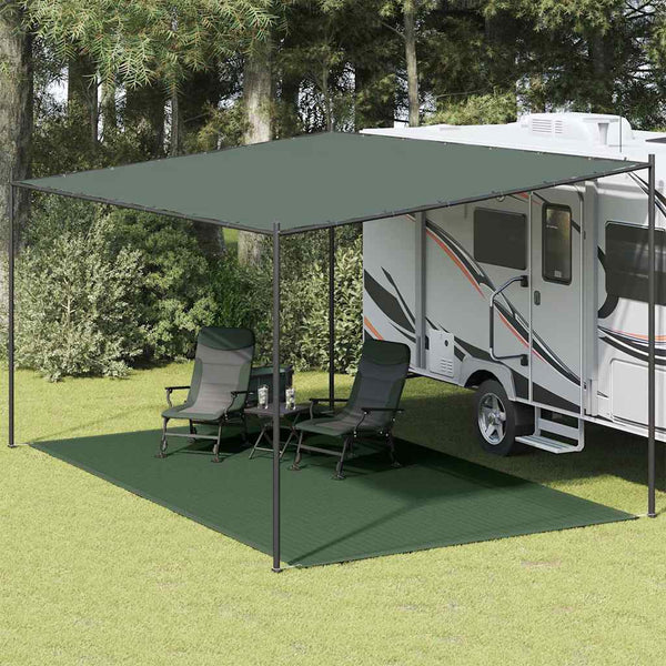 vidaXL Tent Carpet 300 x 600 cm HDPE Green