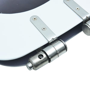 vidaXL Toilet Seat with Soft-Close Lid MDF Stone Design