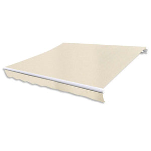 vidaXL Manual Retractable Awning 300 cm Cream