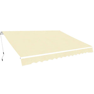 vidaXL Retractable Awning 400 cm Cream