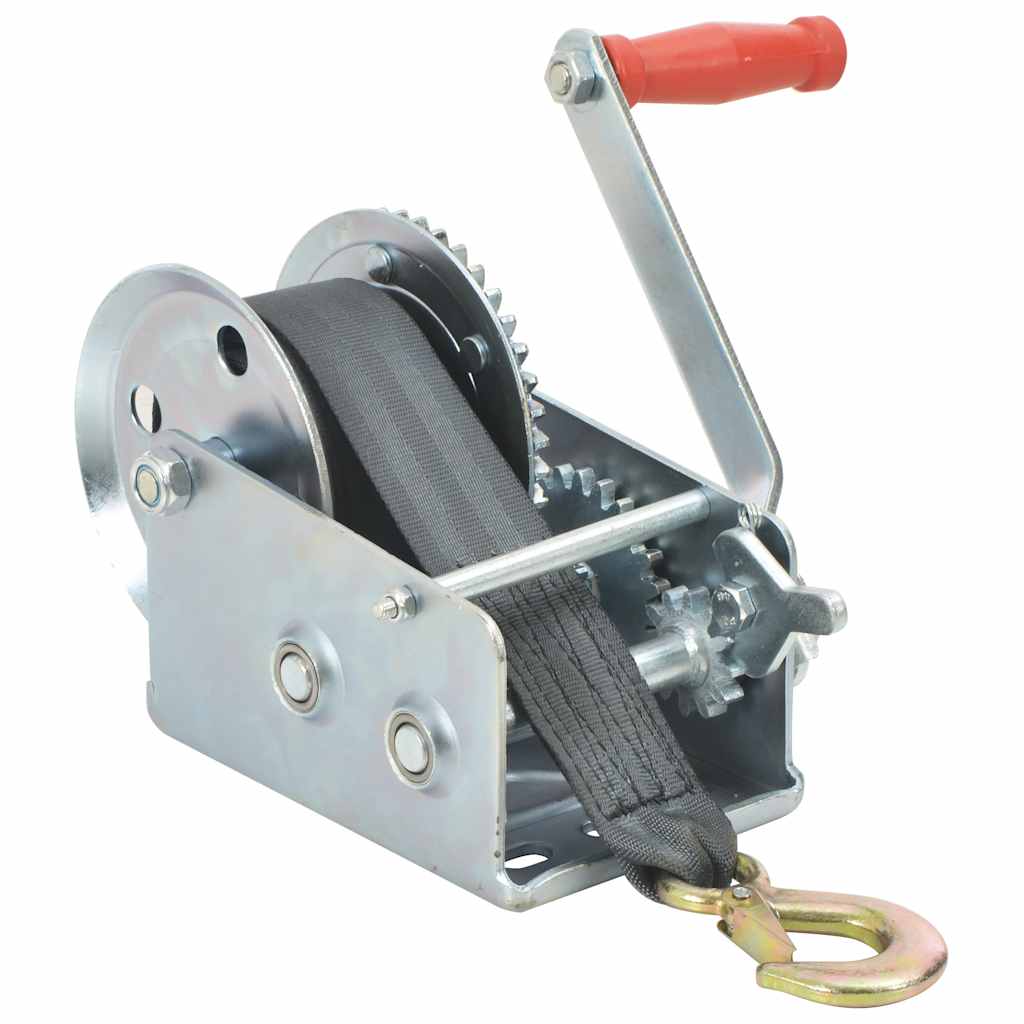 vidaXL Hand Winch with Strap 1130 kg