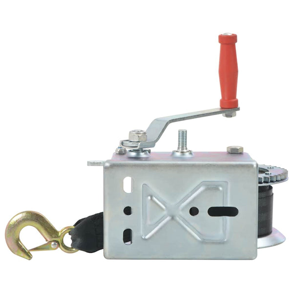 vidaXL Hand Winch with Strap 1130 kg