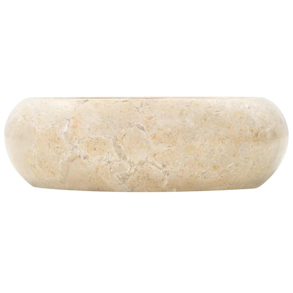 vidaXL Wash Basin 40x12 cm Marble Cream