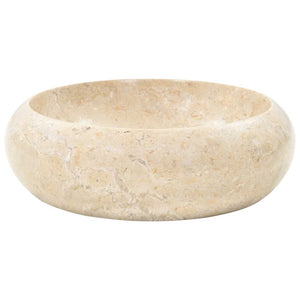 vidaXL Wash Basin 40x12 cm Marble Cream