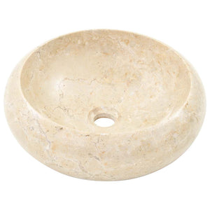 vidaXL Wash Basin 40x12 cm Marble Cream
