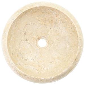vidaXL Wash Basin 40x12 cm Marble Cream