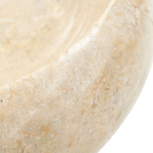 vidaXL Wash Basin 40x12 cm Marble Cream