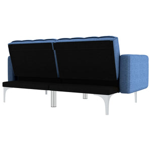 vidaXL Sofa Bed Blue Fabric
