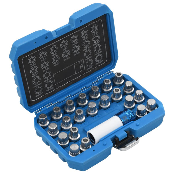 vidaXL 23-piece Wheel Lock Removal Tool Set for VAG