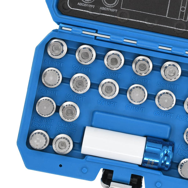 vidaXL 23-piece Wheel Lock Removal Tool Set for VAG