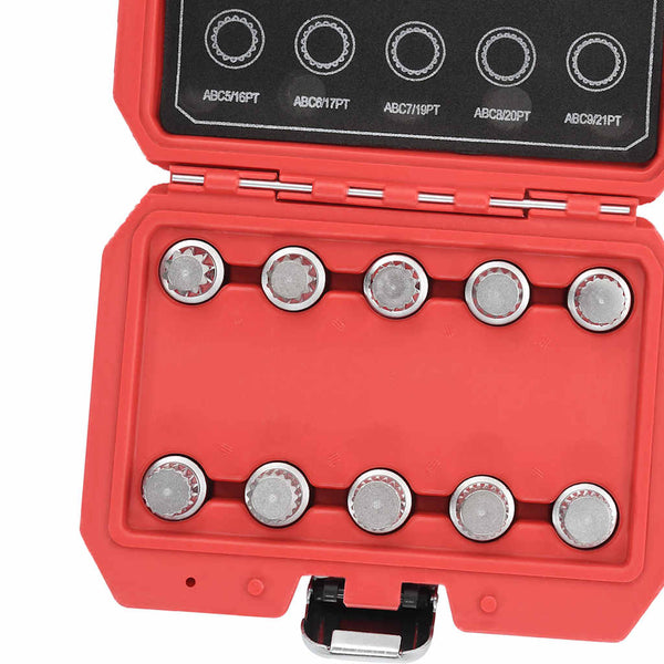 vidaXL 10-piece Wheel Nut Set for VW