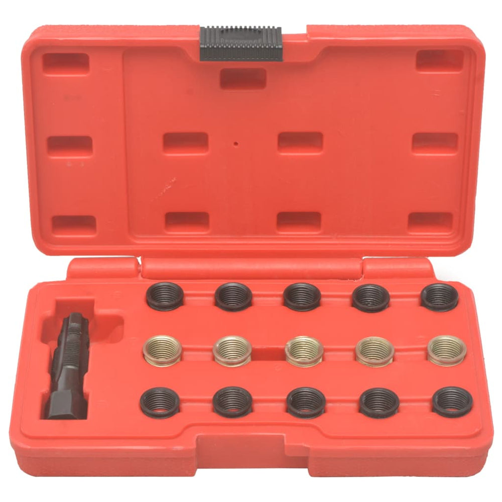 vidaXL 16-Piece Spark Plug Thread Repair Set M14×1.25