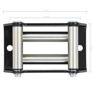 vidaXL 4-Way Roller Fairlead Steel 1500-3000 lbs
