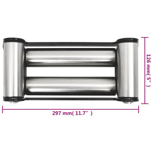 vidaXL 4-Way Roller Fairlead Steel 8000-13000 lbs