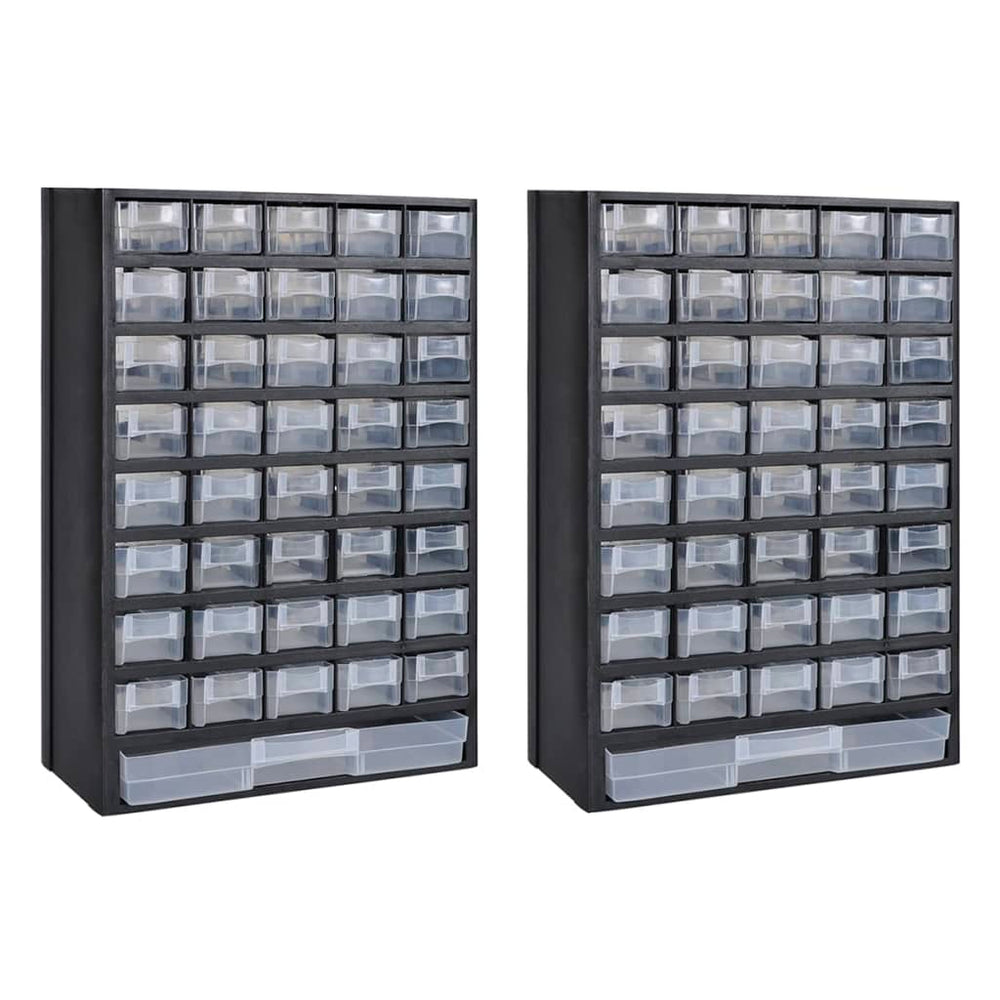 vidaXL Assortment Organizer with 41 Compartments 2 pcs. Plastic