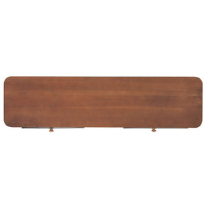 vidaXL Console Table with 2 Drawers 120x30x75 cm Solid Fir Wood