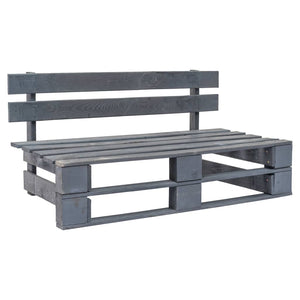 vidaXL Outdoor Pallet Sofa with Sand Cushions Pine Wood
