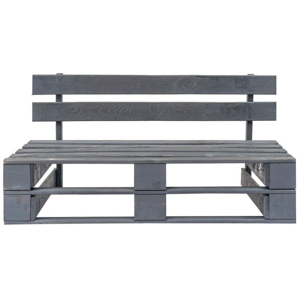 vidaXL Outdoor Pallet Sofa with Sand Cushions Pine Wood