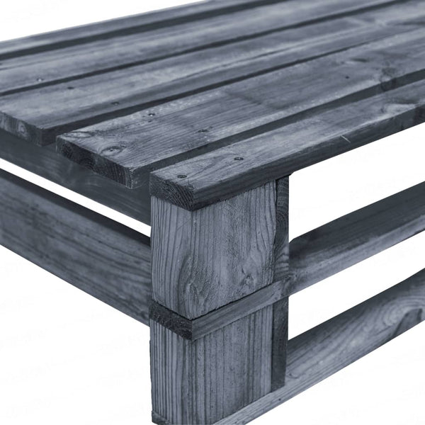 vidaXL Outdoor Pallet Sofa with Sand Cushions Pine Wood