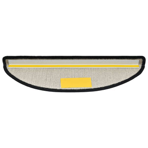 vidaXL Stair Mats 15 pcs. 56x17x3 cm Anthracite Semi-Circular