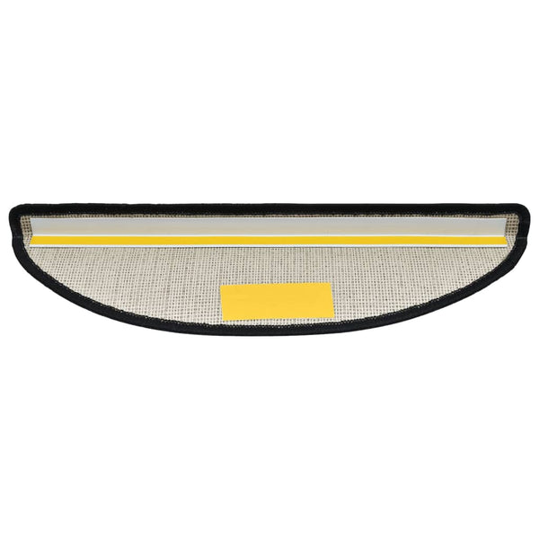 vidaXL Stair Mats 15 pcs. 56x17x3 cm Anthracite Semi-Circular