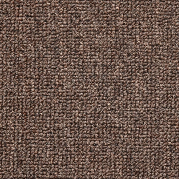 vidaXL Stair Mats 15 pcs. 56x17x3 cm Coffee Brown Semi-Circular