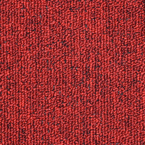 vidaXL Step Mats 15 pcs. 56x17x3 cm Red Half Round