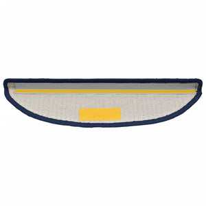 vidaXL Stair Mats 15 pcs. 56x17x3 cm Blue Semi-circular