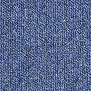 vidaXL Stair Mats 15 pcs. 56x17x3 cm Blue Semi-circular