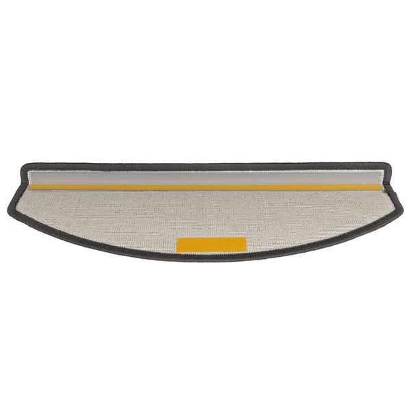 vidaXL Stair Mats 15 pcs. 65x24x4 cm Dark Grey Semicircular Large