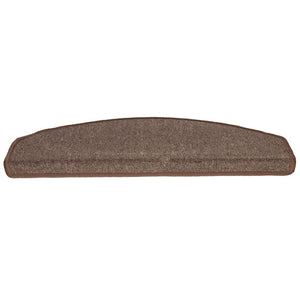 vidaXL Stair Mats 15 pcs. 65x24x4 cm Coffee Brown Semi-circular Large