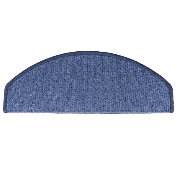 vidaXL 15-Piece Stair Mats Blue 65 x 24 x 4 cm