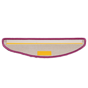 vidaXL Stair Mats 15 pcs. 56x17x3 cm Violet Half-Round