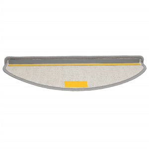 vidaXL Stair Mats 15 pcs. 65x21x4 cm Grey Semicircle Large