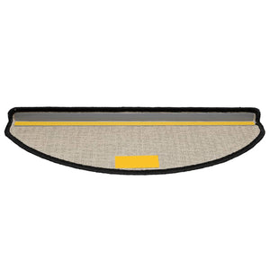 vidaXL Stair Mats 15 pcs. 65x21x4 cm Black Semi-Circular Large