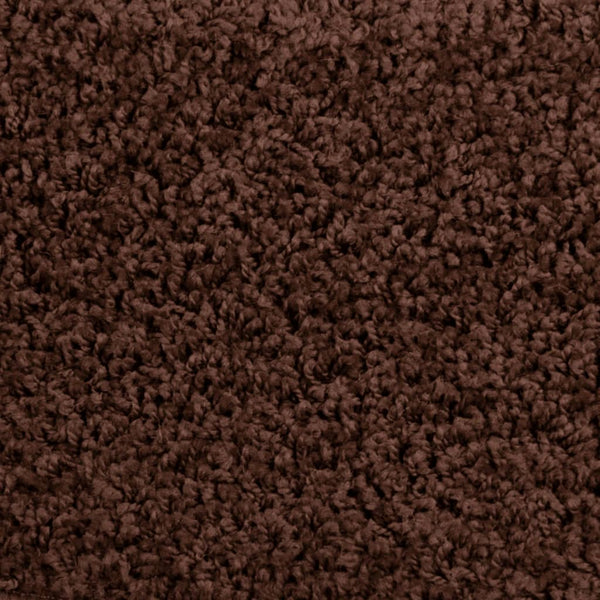 vidaXL Stair Mats 15 pcs. 65x21x4 cm Brown Half-Round Large