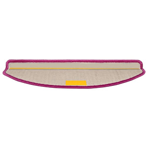 vidaXL Stair Mats 15 pcs. 65x21x4 cm Violet Half Round Large