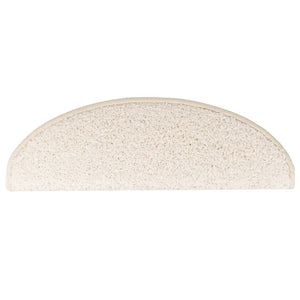 vidaXL Stair Mats 15 pcs. 65x21x4 cm White Semi-Circular Large