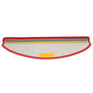 vidaXL Stair Mats 15 pcs. 65x21x4 cm Red Semi-Circular Large