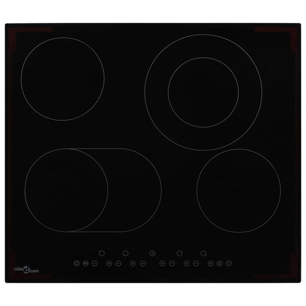 vidaXL Ceramic Hob with 4 Plates Touch Control 6600 W