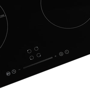 vidaXL Induction Hob with 4 Plates Touch Control Glass 7000 W