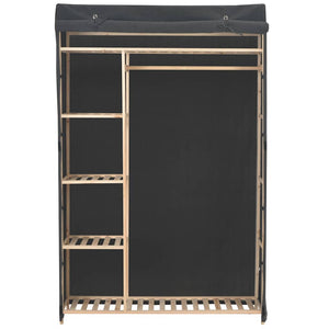 vidaXL Wardrobe Grey 110 x 40 x 170 cm Fabric