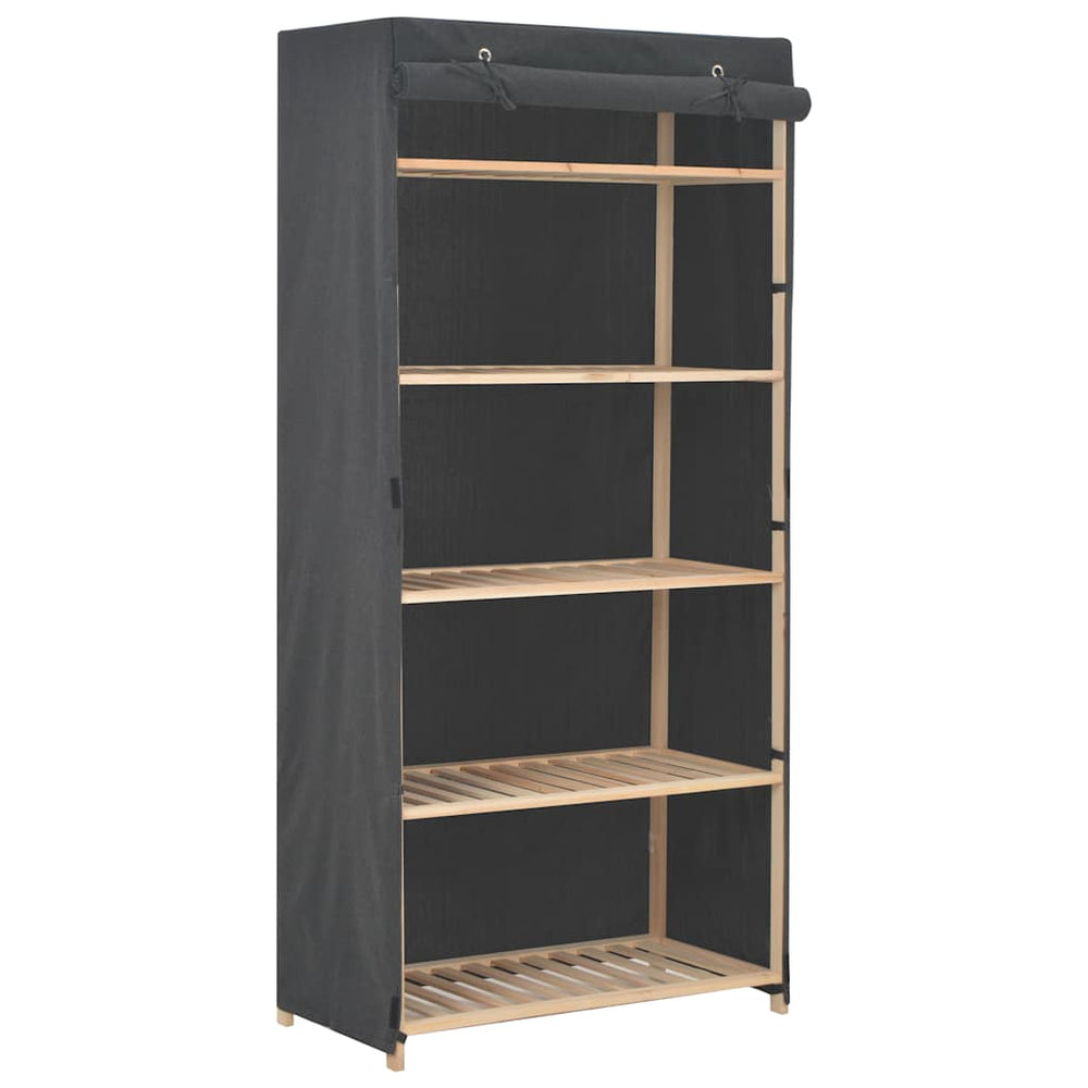 vidaXL Wardrobe Grey 79 x 40 x 170 cm Fabric