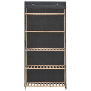 vidaXL Wardrobe Grey 79 x 40 x 170 cm Fabric