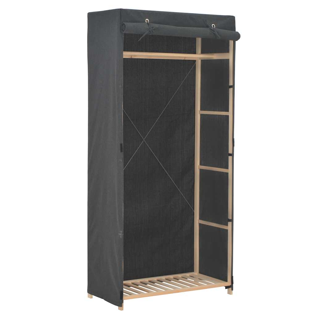 vidaXL Wardrobe Grey 79 x 40 x 170 cm Fabric