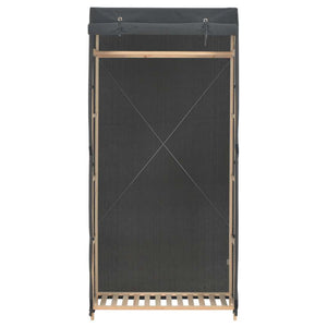 vidaXL Wardrobe Grey 79 x 40 x 170 cm Fabric