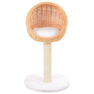 vidaXL Cat Scratching Post Sisal Natural Willow Wood