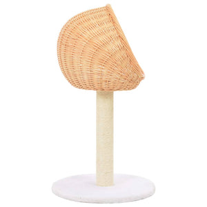vidaXL Cat Scratching Post Sisal Natural Willow Wood