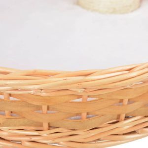 vidaXL Cat Scratching Post Sisal Natural Willow Wood