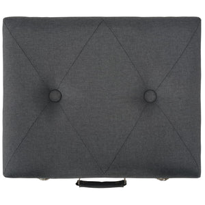 vidaXL Ottoman with Storage 40 cm Dark Gray Fabric